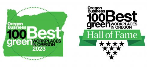 Oregon best green businesses logos 2023