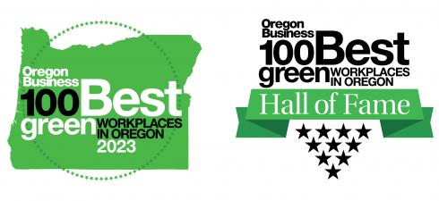 Oregon best green businesses logos 2023 Oregon best green businesses logos 2023